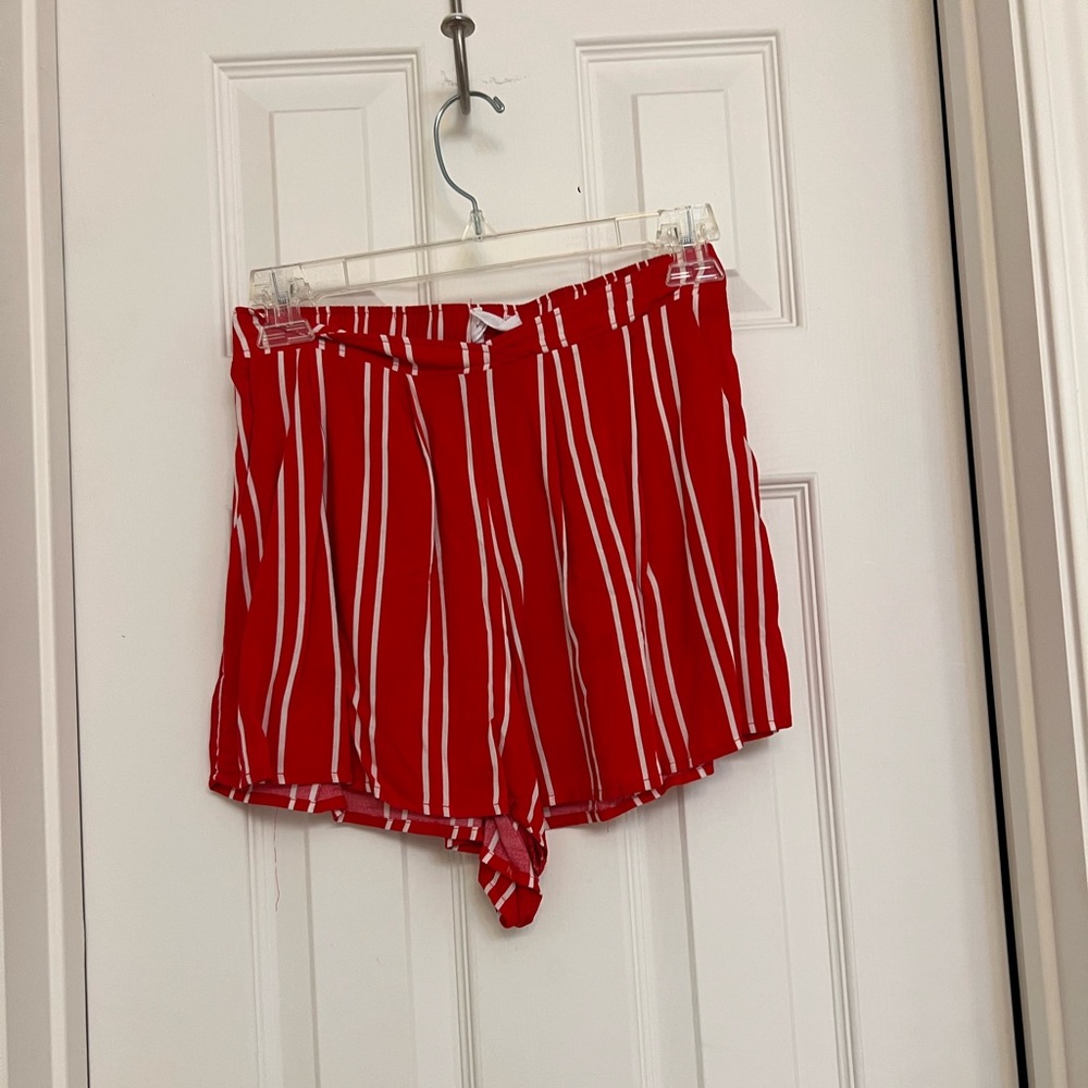 Super cute red and white shorts from a boutique!!!